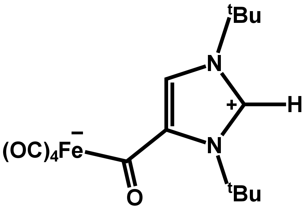 Fe(CO)5 abnormal carbene adduct