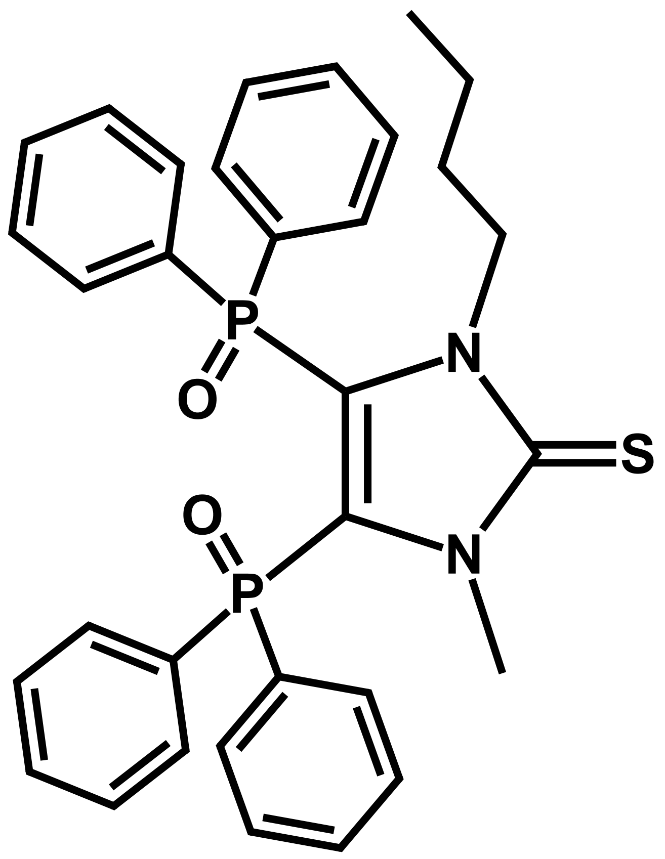 1-Butyl-4,5-bis(diphenylphosphoryl)-3-methyl-1,3-dihydro-2H-imidazole-2-thione